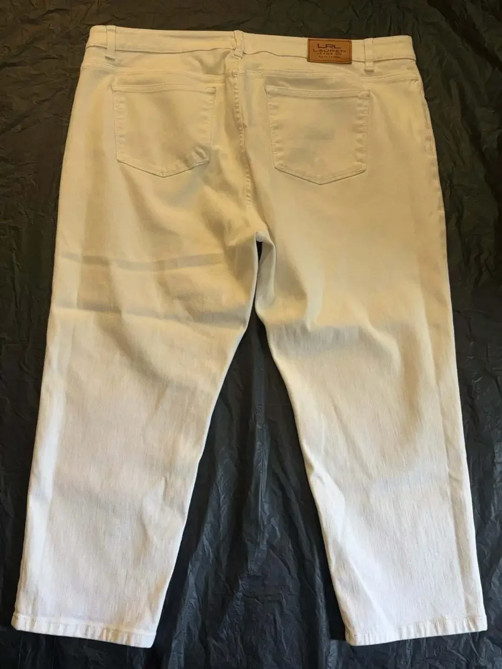 Lauren Ralph Lauren Jeans Co Jeans Women's 18W White Classic Straight Cropped